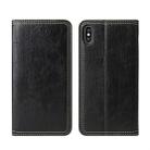 For iPhone X / XS Retro Tree Bark Texture PU Magnetic Horizontal Flip Leather Case with Holder & Card Slots & Wallet(Black) - 1