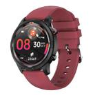 TW26 1.28 inch IPS Touch Screen IP67 Waterproof Smart Watch, Support Sleep Monitoring / Heart Rate Monitoring / Dual Mode Call / Blood Oxygen Monitoring, Style: Silicone Strap(Red) - 1