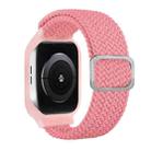 TPU Frame Buckle Braid Integrated Watch Band For Apple Watch Series 6 & SE & 5 & 4 44mm / 3 & 2 & 1 42mm(Pink) - 1