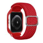 TPU Frame Buckle Braid Integrated Watch Band For Apple Watch Series 6 & SE & 5 & 4 44mm / 3 & 2 & 1 42mm(Red) - 1