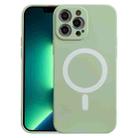 For iPhone 13 Pro Liquid Silicone Shockproof Magsafe Case (Green) - 1