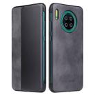 For Huawei Mate 30 Pro Crazy Horse Texture Smart View Window Horizontal Flip Leather Case(Black) - 1