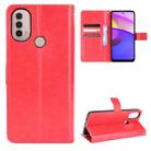 For Motorola Moto E40 / E30 / E20 Crazy Horse Texture Horizontal Flip Phone Leather Case with Holder & Card Slots & Lanyard(Red) - 1