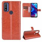 For Motorola Moto G Pure Crazy Horse Texture Horizontal Flip Phone Leather Case with Holder & Card Slots & Lanyard(Brown) - 1