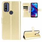 For Motorola Moto G Pure Crazy Horse Texture Horizontal Flip Phone Leather Case with Holder & Card Slots & Lanyard(Gold) - 1