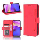 For Motorola Moto E40/E30/E20 Skin Feel Calf Pattern Horizontal Flip Leather Phone Case with Holder & Card Slots & Photo Frame(Red) - 1