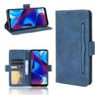 For Motorola Moto G Pure Skin Feel Calf Pattern Horizontal Flip Leather Phone Case with Holder & Card Slots & Photo Frame(Blue) - 1