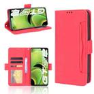 For OPPO Realme GT Neo2 Skin Feel Calf Pattern Horizontal Flip Leather Phone Case with Holder & Card Slots & Photo Frame(Red) - 1