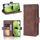 For OPPO Realme GT Neo2 Skin Feel Calf Pattern Horizontal Flip Leather Phone Case with Holder & Card Slots & Photo Frame(Brown) - 1