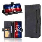 For vivo iQOO 8 Pro Skin Feel Calf Pattern Horizontal Flip Leather Phone Case with Holder & Card Slots & Photo Frame(Black) - 1