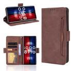 For vivo iQOO 8 Pro Skin Feel Calf Pattern Horizontal Flip Leather Phone Case with Holder & Card Slots & Photo Frame(Brown) - 1