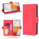 For vivo iQOO 8 Skin Feel Calf Pattern Horizontal Flip Leather Phone Case with Holder & Card Slots & Photo Frame(Red) - 1