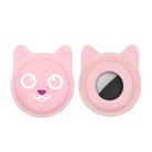 Hanhan Smiley Cute Cartoon Pet Collar Anti-lost Tracker Silicone Case For AirTag(Pink) - 1