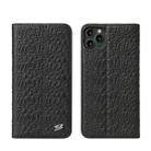 For iPhone 11 Pro Crocodile Texture PC + TPU Horizontal Flip Leather Case with Holder & Card Slots & Wallet(Black) - 1