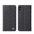 For iPhone X / XS Crocodile Texture PC + TPU Horizontal Flip Leather Case with Holder & Card Slots & Wallet(Black) - 1