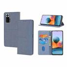 For Xiaomi Redmi Note 11 Pro Woven Texture Stitching Magnetic Horizontal Flip PU Leather Phone Case(Grey) - 1