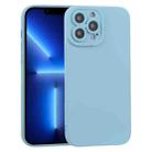 For iPhone 13 Pro TPU Oil-sprayed Soft Phone Case (Light Blue) - 1