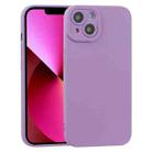 For iPhone 13 TPU Oil-sprayed Soft Phone Case(Purple) - 1