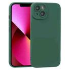 For iPhone 13 TPU Oil-sprayed Soft Phone Case(Dark Green) - 1