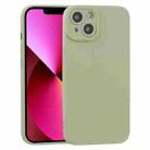 For iPhone 13 TPU Oil-sprayed Soft Phone Case(Light Green) - 1