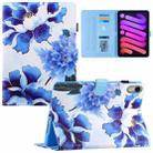 For iPad mini 6 Silk Texture Horizontal Flip Tablet Leather Case with Holder & Card Slot & Sleep / Wake-up Function(Orchid) - 1