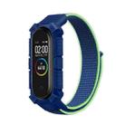 For Xiaomi Mi Band 6 / 5 / 4 / 3 Armor Nylon Strap Watch Band(Lime Green) - 1