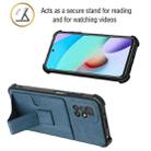 For Xiaomi Redmi 10 / 10 Prime Dream PU + TPU Four-corner Shockproof Phone Back Cover Case with Card Slots & Holder(Blue) - 3