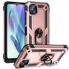 For Motorola Moto G50 5G Shockproof TPU + PC Protective Phone Case with 360 Degree Rotating Holder(Rose Gold) - 1