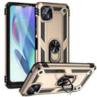 For Motorola Moto G50 5G Shockproof TPU + PC Protective Phone Case with 360 Degree Rotating Holder(Gold) - 1