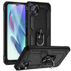 For Motorola Moto G50 5G Shockproof TPU + PC Protective Phone Case with 360 Degree Rotating Holder(Black) - 1