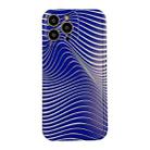 IMD Workmanship TPU Shockproof Phone Case For iPhone 13 Pro Max(Blue Art Line) - 1