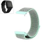 For Fitbit Versa / Versa 2 Nylon Watch Band with Hook and Loop Fastener(Green Gray) - 1