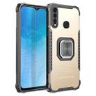For vivo Y19 Fierce Warrior Series Armor Aluminum Alloy + TPU Phone Case with Ring Holder(Gold) - 1