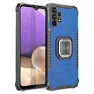 For Samsung Galaxy A32 5G Fierce Warrior Series Armor Aluminum Alloy + TPU Phone Case with Ring Holder(Blue) - 1
