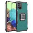 For Samsung Galaxy A71 4G Fierce Warrior Series Armor Aluminum Alloy + TPU Phone Case with Ring Holder(Green) - 1