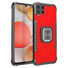 For Samsung Galaxy A42 Fierce Warrior Series Armor Aluminum Alloy + TPU Phone Case with Ring Holder(Red) - 1