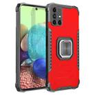 For Samsung Galaxy A71 5G Fierce Warrior Series Armor Aluminum Alloy + TPU Phone Case with Ring Holder(Red) - 1