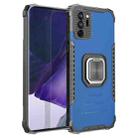 For Samsung Galaxy Note20 Ultra Fierce Warrior Series Armor Aluminum Alloy + TPU Phone Case with Ring Holder(Blue) - 1