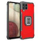For Samsung Galaxy A12 Fierce Warrior Series Armor Aluminum Alloy + TPU Phone Case with Ring Holder(Red) - 1