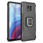 For Motorola Moto G Power 2021 Fierce Warrior Series Armor Aluminum Alloy + TPU Phone Case with Ring Holder(Black) - 1