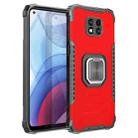 For Motorola Moto G Power 2021 Fierce Warrior Series Armor Aluminum Alloy + TPU Phone Case with Ring Holder(Red) - 1