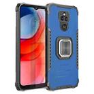 For Motorola Moto G Play 2021 Fierce Warrior Series Armor Aluminum Alloy + TPU Phone Case with Ring Holder(Blue) - 1