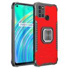 For OPPO Realme C17 / Realme 7i Fierce Warrior Series Armor Aluminum Alloy + TPU Phone Case with Ring Holder(Red) - 1