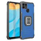 For OPPO A15 / A15S Fierce Warrior Series Armor Aluminum Alloy + TPU Phone Case with Ring Holder(Blue) - 1