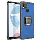 For OPPO Realme C20 / C21 / C11 / C11 2021 Fierce Warrior Series Armor Aluminum Alloy + TPU Phone Case with Ring Holder(Blue) - 1