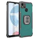 For OPPO Realme C20 / C21 / C11 / C11 2021 Fierce Warrior Series Armor Aluminum Alloy + TPU Phone Case with Ring Holder(Green) - 1