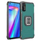 For OPPO Realme 7 Fierce Warrior Series Armor Aluminum Alloy + TPU Phone Case with Ring Holder(Green) - 1