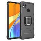 For Xiaomi Redmi 9C / Redmi 9 Indian Version Fierce Warrior Series Armor Aluminum Alloy + TPU Phone Case with Ring Holder(Black) - 1