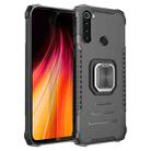 For Xiaomi Redmi Note 8 Fierce Warrior Series Armor Aluminum Alloy + TPU Phone Case with Ring Holder(Black) - 1