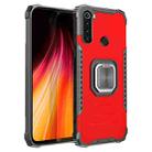 For Xiaomi Redmi Note 8 Fierce Warrior Series Armor Aluminum Alloy + TPU Phone Case with Ring Holder(Red) - 1